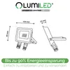 LUMILED LED Strahler 10W Superhell Außenstrahler 1100Lm LED Produktbild-Vorschau 6