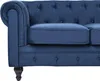 BELIANI 3-Sitzer Sofa Marineblau Samtstoff mit Dicken Produktbild-Vorschau 7