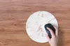 MuchoWow® Mauspad Mousepad Marmor - Weiß - Maserung 30x30 Produktbild-Vorschau 3