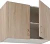 A close-up view of a light wood grain kitchen cabinet with one door open, revealing two shelves. Anteprima dell’immagine prodotto