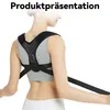 Ergonomischer Rücken- & Sitzhaltungskorrektor, verstellbare Produktbild-Vorschau 2