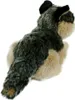 A plush toy dog is shown from a side-back view, sitting on a white background. Podgląd zdjęcia produktu