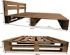 Lermowood Palettenbett M2 160 x 200 cm mit Kopfteil  Eiche, Produktbild-Vorschau 3
