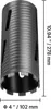 Trépan de carottage VEVOR Couronne de forage φ 102 mm 241 Voir les images du produit 8