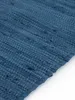 Flickenteppich Kelim Chindi Uni Blau 60x90 cm, handgewebt | Produktbild-Vorschau 6