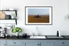 MuchoWow® Gerahmtes Poster Traktor - Blau - Nebel 90x60 cm Produktbild-Vorschau 4