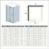 90X70X185cm Duschkabine Dusche Falttür Scharniertür Produktbild-Vorschau 7