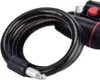 Verk 14551 Cadenas pour vélo - câble, 120 cm, 2 clés, noir Voir les images du produit 14