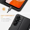 Samsung Galaxy A14 4G/5G Handyhülle Schwarz Premium Leder Produktbild-Vorschau 6