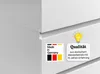 2-türiger Kleiderschrank Weiß Garderobenschrank mit Produktbild-Vorschau 4