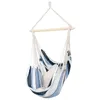 A striped hammock chair hanging from a wooden spreader bar. Anteprima dell’immagine prodotto