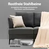 COSTWAY sofa dwuosobowa 2 seater nowoczesna, tkanina sofa Podgląd zdjęcia produktu 4