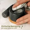 Mörser aus Granit klein mit Stößel - Für ein feines Produktbild-Vorschau 7