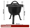 Kaminer 27376 Emaillierter Gusseisenkessel, 10 l, mit Produktbild-Vorschau 5