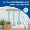 Rival 4er Set Spülbürste Euro-Line mit PBT-Borsten türkis Produktbild-Vorschau 2