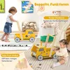 2-in-1 Lauflernwagen Holz Lauflernhilfe mit Produktbild-Vorschau 4