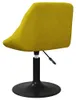 vidaXL Chaise de salle à manger 4 pcs. Pivotant jaune Voir les images du produit 5