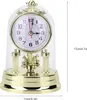 Europäische Retro-Kaminuhr 11 x 17 cm – geräuschlos – Produktbild-Vorschau 3