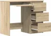 vidaXL Schreibtisch Sonoma-Eiche 90x45x76 cm Holzwerkstoff Produktbild-Vorschau 4