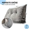 Björn&Schiller Rückenkissen grau, 100 cm - Lesekissen für Produktbild-Vorschau 4