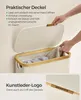 SONGMICS Wäschekorb mit Deckel, 65 L, herausnehmbarer Produktbild-Vorschau 3