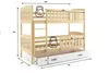 Interbeds Etagenbett Hochbett 200x90cm Stockbett Holzbett Produktbild-Vorschau 3