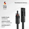 Y Solarstecker 6mm Verteiler 1 Paar Kabel PV Solarkabel Produktbild-Vorschau 6