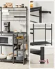 A kitchen baker's rack with various kitchen appliances and accessories. Náhled obrázku produktu