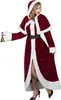 Hochwertiges Weihnachtsfrauen-Kostüm rot-weiss - L Produktbild-Vorschau 2