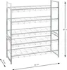 HAKU Schuhregal alu - Metall, B/H/T: 80x60x30 cm Produktbild-Vorschau 3