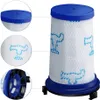 A vacuum cleaner filter with close-up views of its texture and base. Produktbild-Vorschau