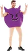 Emoticon Kostüm böses Gesicht, lila Produktbild-Vorschau 1