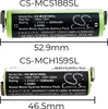 TECHTEK Batéria kompatibilná s [Moser] Easy Style 1881, Náhľad obrázku produktu 3