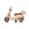 Kinder-Elektro-Roller RunRunToys Vespa Braun 12V Produktbild-Vorschau 2