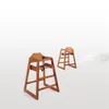 Two wooden high chairs are shown against a white and light gray background. Podgląd zdjęcia produktu
