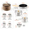 Qunature 11Stk Camping Kochgeschirr Set Outdoor Kochset Produktbild-Vorschau 2