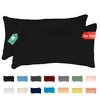 Jersey Kissenbezug 2er Set 40x80 cm 100% Baumwolle Schwarz Produktbild-Vorschau 1