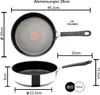 Diagram showing the dimensions and capacity of a frying pan. Produktbild-Vorschau