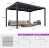 PURPLE LEAF Pergola 3,3x4,5m Wasserdicht Winterfest, Produktbild-Vorschau 3