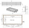 Piscina in legno AQUA 8.5 x 4.35 - H.1.45 m, azzurro Anteprima dell’immagine prodotto 5