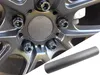 4x Alufelgen Felgen Naben Deckel Design Folie Carbon Grau Produktbild-Vorschau 1