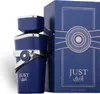 A blue perfume bottle and its matching box are displayed against a white background. Náhled obrázku produktu