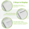 5x weiß 4 "x 4" 3d Box Fotorahmen mit Elfenbein 2 "x 2" Produktbild-Vorschau 3