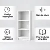 Bibliothèque blanche SELO 3 – Étagère de rangement pour Voir les images du produit 5