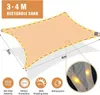 Voile d'ombrage étanche 3x4m avec guirlande lumineuse Voir les images du produit 2