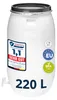 Fût en plastique Garronda 220 L à large goulot avec Voir les images du produit 2
