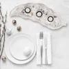 Relaxdays Set de bougeoirs avec plateau et pierres, 50,5 Voir les images du produit 2