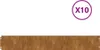 A long, narrow, brown product is shown horizontally against a white background. A purple circle with 'X10' in white text is in the upper right corner. Náhled obrázku produktu
