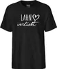 Huuraa Herren T-Shirt Lahn verliebt M Black Bio Baumwolle Produktbild-Vorschau 2