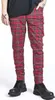 Banned Alternative Stoffhose Herren Tartan Pants rot XL Produktbild-Vorschau 4